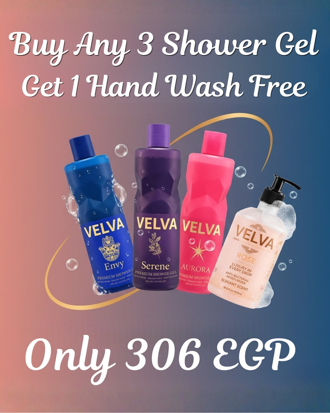 Buy 3 Shower Gels, Get 1 Hand Wash Free